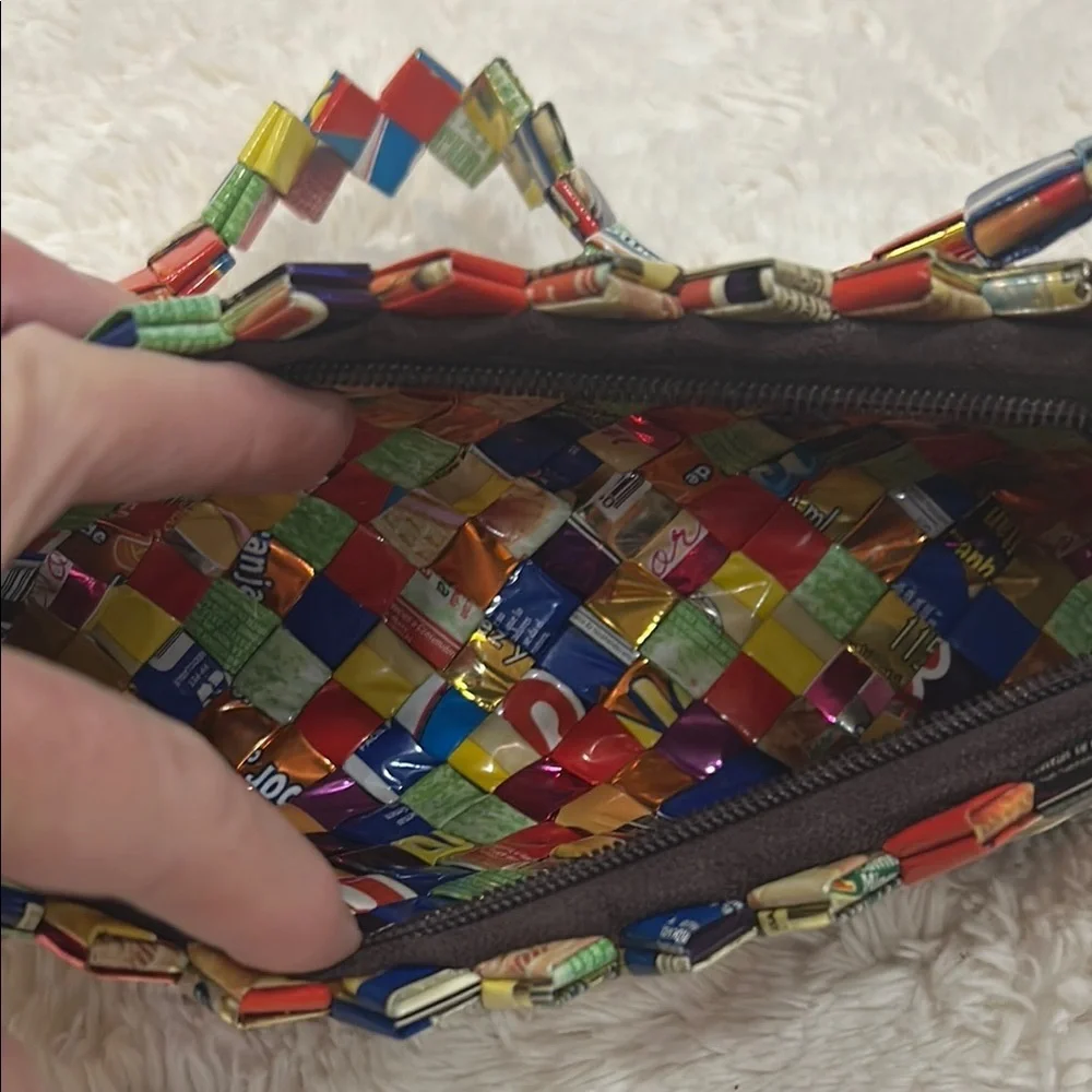 Vintage Candy Gum Wrapper Purse Hand Bag 90's Style Retro Purses